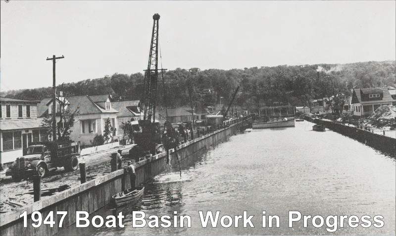 1947 Highlands Boat Basin Under Construction